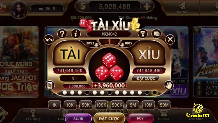 Tài xỉu online là loại game dự đoán tổng 3 mặt xúc xắc để đặt cược