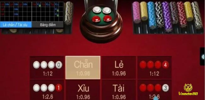 Cược theo cửa tài và xỉu trong game xóc đĩa online