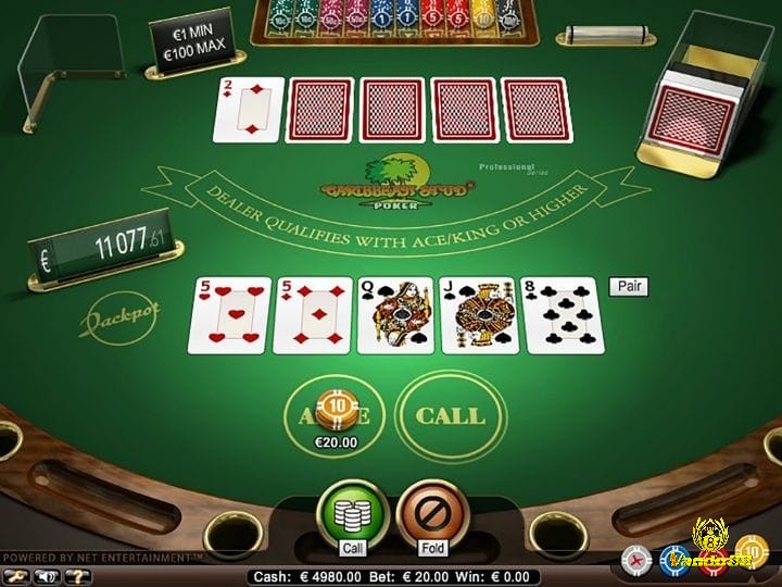 Phiên bản Stud 5 lá thú vị trong game bài Stud Poker