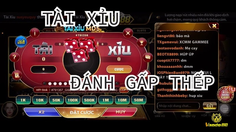 Khám phá cách đánh gấp thếp tài xỉu cùng Vando88 ngay nhé!