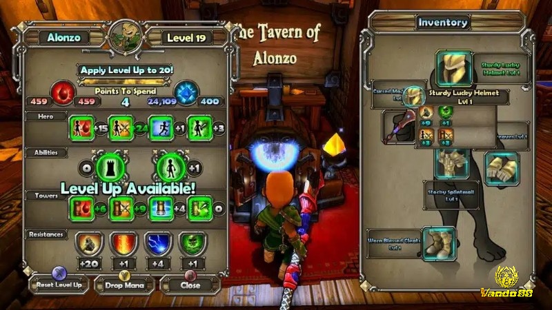 Hệ thống trang bị trong game dungeon defenders