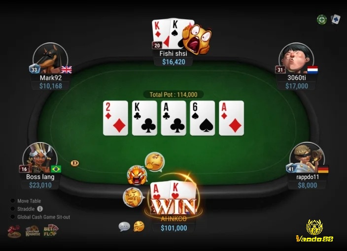 Quy định về thắng thua trong Poker