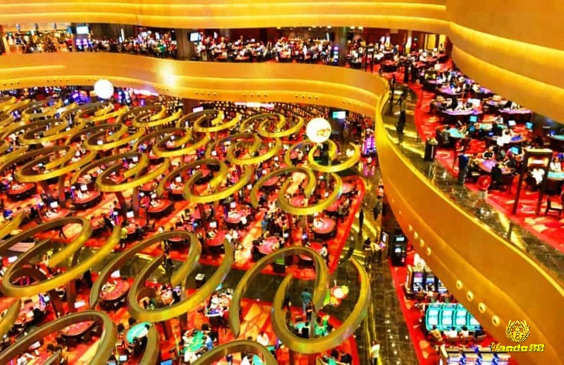 Khung cảnh bên trong sòng bạc ở singapore